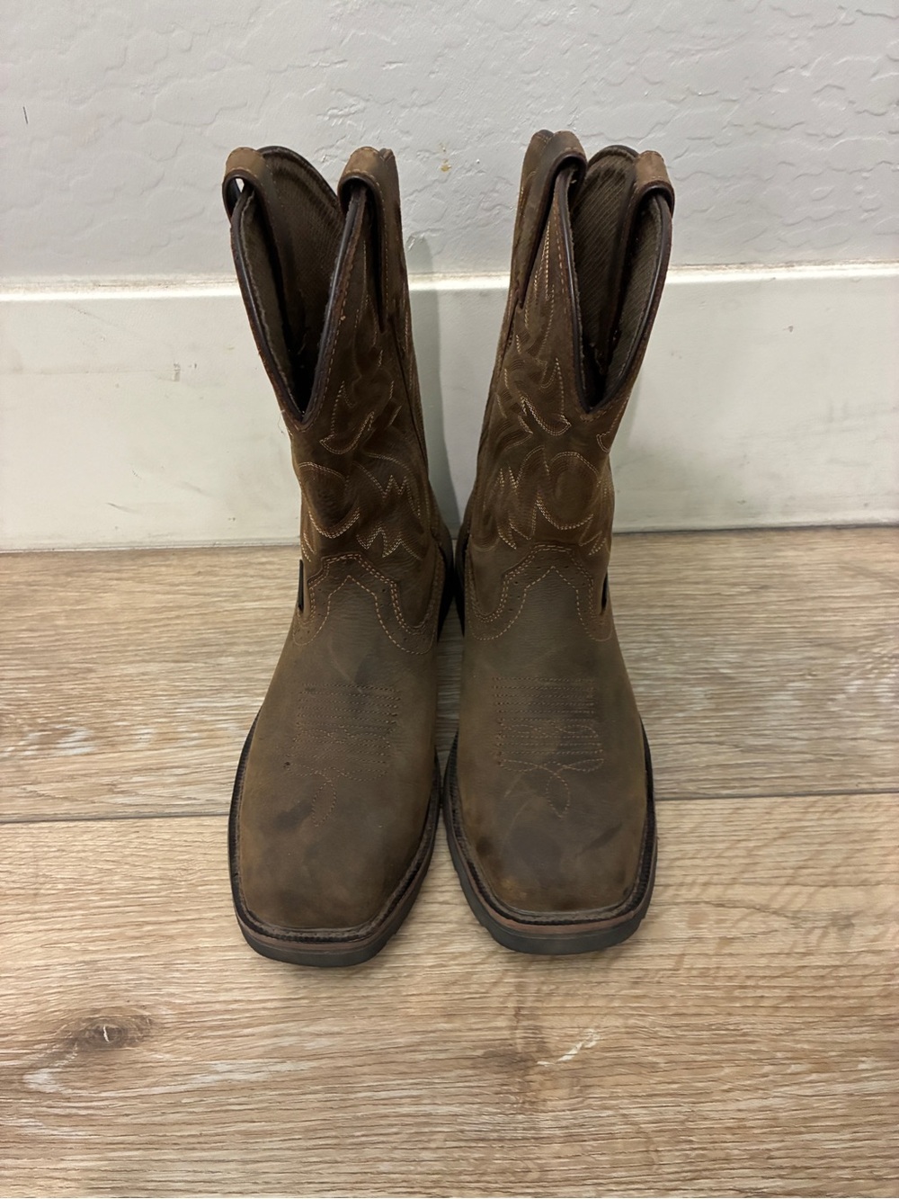 Wolverine Brown Leather Western Work Boots - like new - Men’s 7